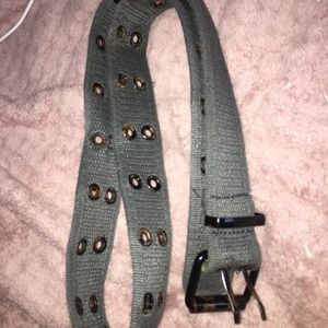 gray grommet belt